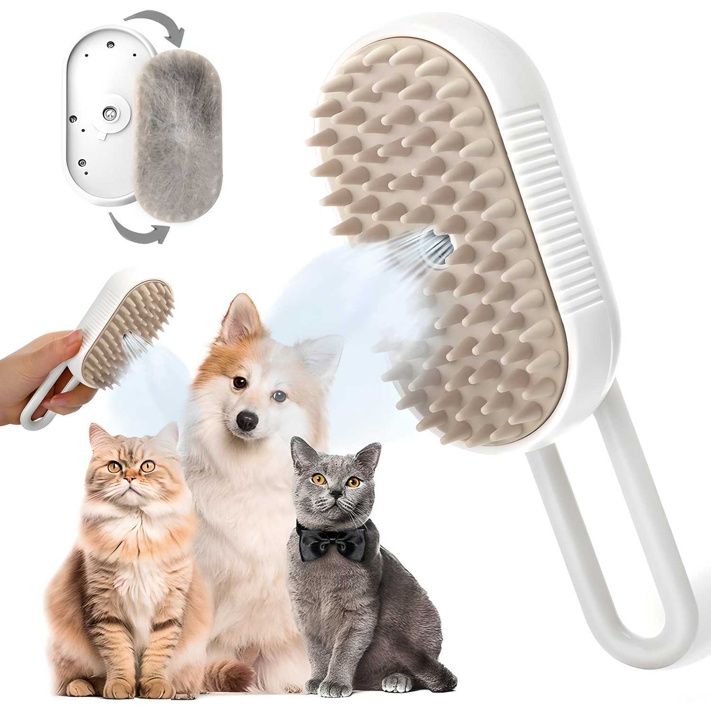 Steam Brush for Pet Care
