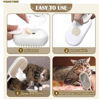 Steam Brush for Pet Care